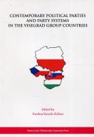 Contemporary Political Parties and Party Systems... Autor: Kancik-Kołtun Ewelina. SmakLiter.pl Okładka książki Contemporary Political Parties and Party Systems..