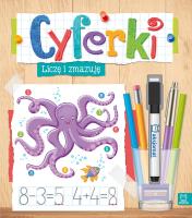 Okładka książki Cyferki. Liczę i zmazuję