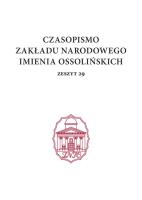Czasopismo Zakładu Narodowego im. Ossolińskich, zeszyt 29. Autor: Opracowanie zbiorowe. SmakLiter.pl Okładka książki Czasopismo Zakładu Narodowego im. Ossolińskich, zeszyt 29