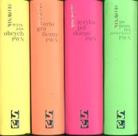 Czteropak Słownik języka polskiego Słownik wyrazów obcych Słownik poprawnej polszczyzny Słownik ortograficzny. Wydawca: Wydawnictwo Naukowe PWN. SmakLiter.pl Opakowanie Czteropak Słownik języka polskiego Słownik wyrazów obcych Słownik poprawnej polszczyzny Słownik ortograficzny