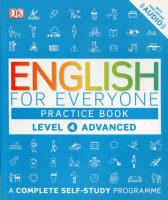 Okładka książki English for Everyone Practice Book Level 4 Advanced