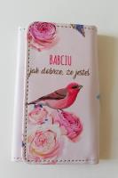 Etui na klucze, Babciu jak dobrze, że jesteś, różowe. Wydawca: Jawi. SmakLiter.pl Opakowanie Etui na klucze, Babciu jak dobrze, że jesteś, różowe