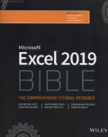Excel 2019 Bible. Autor: Michael Alexander, Richard Kusleika, Walkenbach John. SmakLiter.pl Okładka książki Excel 2019 Bible