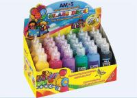 Opakowanie Farby witrażowe Glass Deco 6 kolorów x 4szt AMOS