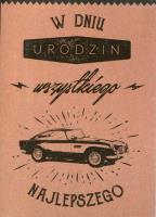 Opakowanie Henry karnet B6 Retro Urodziny Samochód