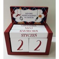 Opakowanie Kalendarz klockowy - Dziadku, jesteś... (brąz)