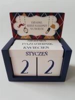 Opakowanie Kalendarz klockowy - Dziadku, jesteś.. (granat)