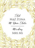 Opakowanie Karnet B6 Ślub - Złoty