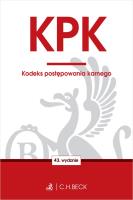 KODEKS POSTĘPOWANIA KARNEGO WYD. 43. Autor: Opracowanie zbiorowe. SmakLiter.pl Okładka książki KODEKS POSTĘPOWANIA KARNEGO WYD. 43