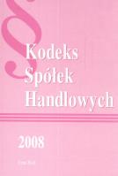 Opakowanie Kodeks Spółek Handlowych 2008