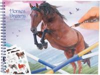 Opakowanie KOLOROWANKA Z NAKLEJKAMI HORSES DREAMS 10295