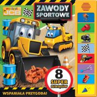 Książeczka dźwiękowa. My first JCB Zawody sportowe. Autor: Opracowanie zbiorowe. SmakLiter.pl Okładka książki Książeczka dźwiękowa. My first JCB Zawody sportowe