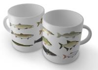 Okładka książki Kubek z rybami - wędkarza (z mniejszą ilością ryb)