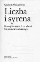 Liczba i syrena. Rozszyfrowanie Rzutu kości.... Autor: Meillassoux Quentin. SmakLiter.pl Okładka książki Liczba i syrena. Rozszyfrowanie Rzutu kości...
