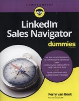 Okładka książki LinkedIn Sales Navigator For Dummies