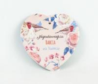 Magnes ceramiczny - Najcudowniejsza babcia.. (róż). Autor: różni. SmakLiter.pl Okładka książki Magnes ceramiczny - Najcudowniejsza babcia.. (róż)