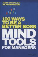 Okładka książki Mind Tools for Managers