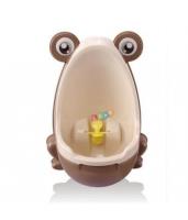 Opakowanie Mini pisuar żabka na przyssawki dla chłopców brązowy