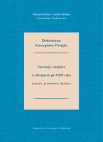Okładka książki Narracje miejskie w literaturze polskiej po 1989 roku.