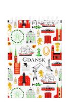 Opakowanie Notes A6 - mały Gdańsk symbole FOLKSTAR