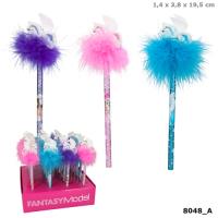 Opakowanie OŁÓWEK FANTASY MODEL Z PIÓRKIEM I JEDNOROŻCEM 8048