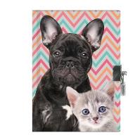 Opakowanie Pachnący pamiętnik z kłódką Dog & Cat