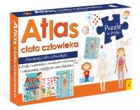 PAKIET ATLAS CIAŁA CZŁOWIEKA Z MAPĄ I PUZZLAMI. Autor: Opracowanie zbiorowe. SmakLiter.pl Okładka książki PAKIET ATLAS CIAŁA CZŁOWIEKA Z MAPĄ I PUZZLAMI