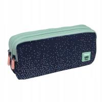 Opakowanie Piórnik 3 komorowy duży Silver 4 niebieski MILAN