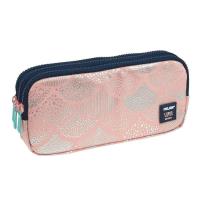 Opakowanie Piórnik 3 komorowy duży Silver 4 róż MILAN