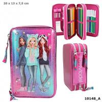 Opakowanie PIÓRNIK POTRÓJNY Z WYPOSAŻENIEM FRIENDS RÓŻ TOP MODEL 10148A