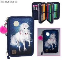 Opakowanie PIÓRNIK POTRÓJNY Z WYPOSAŻENIEM MISS MELODY PODŚWIETLENIE LED 10141