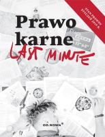 PRAWO KARNE LAST MINUTE WYD. 5. Autor: Talaga Anna. SmakLiter.pl Okładka książki PRAWO KARNE LAST MINUTE WYD. 5