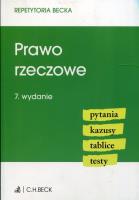 Prawo rzeczowe. Autor: Baran Arkadiusz, Wojciech Górecki, Grzesik Kamil. SmakLiter.pl Okładka książki Prawo rzeczowe