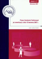 Okładka książki Prawo Zamówień Publicznych po nowelizacji z dnia 13 kwietnia 2007 17/2007