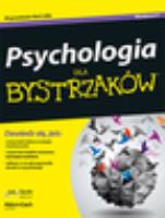 PSYCHOLOGIA DLA BYSTRZAKÓW WYD. 2. Autor: Adam Cash. SmakLiter.pl Okładka książki PSYCHOLOGIA DLA BYSTRZAKÓW WYD. 2