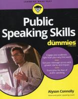 Public Speaking Skills For Dummies. Autor: Connolly Alyson. SmakLiter.pl Okładka książki Public Speaking Skills For Dummies