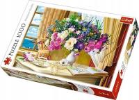 Puzzle 1000 Kwiaty o poranku TREFL. Wydawca: Trefl. SmakLiter.pl Opakowanie Puzzle 1000 Kwiaty o poranku TREFL