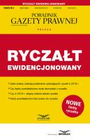 Okładka książki Ryczałt ewidencjonowany Podatki 3/2019