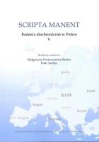 Scripta manent. Badania diachroniczne w Polsce V. Autor: Posturzyńska-Bosko Małgorzata, Piotr Sorbet. SmakLiter.pl Okładka książki Scripta manent. Badania diachroniczne w Polsce V