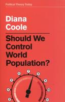 Should We Control World Population?. Autor: Coole Diana. SmakLiter.pl Okładka książki Should We Control World Population?
