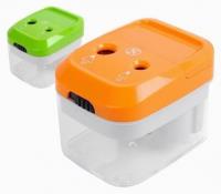 Opakowanie Temperówka elektryczna podwójna Cayman pomarańczowa