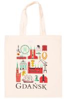 Opakowanie Torba bawełniana szyta - Gdańsk symbole FOLKSTAR