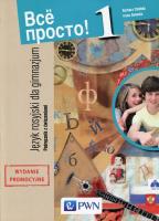 Wsio prosto!1 Język rosyjski podr z ćw.. Autor: Barbara Chlebda, Danecka Irena. SmakLiter.pl Okładka książki Wsio prosto!1 Język rosyjski podr z ćw.