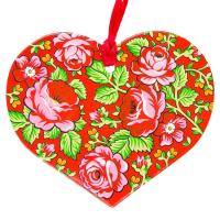 Opakowanie Zawieszka na choinkę - serce góralskie czerwone