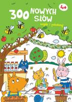 Okładka książki Znajdź i pokoloruj. 300 nowych słów 4+ (zielona)