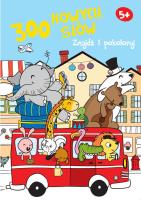 Okładka książki Znajdź i pokoloruj. 300 nowych słów 5+ (niebieska)