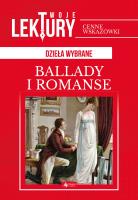 Ballady i romanse. Autor: Adam Mickiewicz. SmakLiter.pl Okładka książki Ballady i romanse