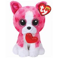 Opakowanie Beanie Boos Romeo - różowy pies 15 cm