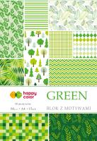 Opakowanie Blok z motywami Green A4/15ark HAPPY COLOR