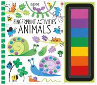 Fingerprint activities Animals. Autor: Watt Fiona, Erica Harrison. SmakLiter.pl Okładka książki Fingerprint activities Animals